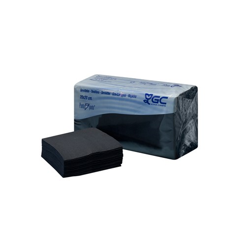 Guardanapos 20x20 2fls PeP Preto 100un - 3 unidades