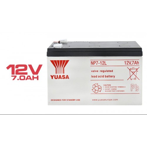 Bateria Yuasa NP7-12L chumbo ácido 12V 7Ah