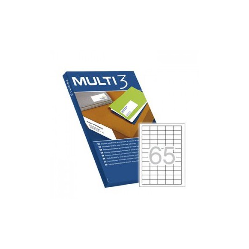 Etiquetas 38x21,2 Multi3 500 Folhas A4 32500 unidades