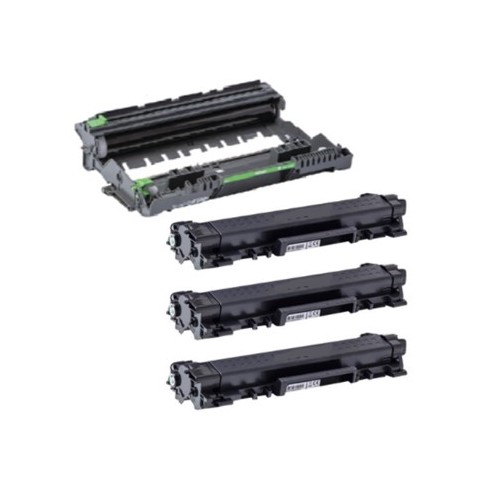Toners Compatíveis para Brother TN-2420 3 unidades + Tambor DR2400