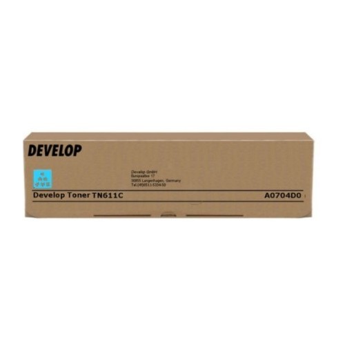 Toner Develop TN611C Azul (A0704D0, TN-611C)