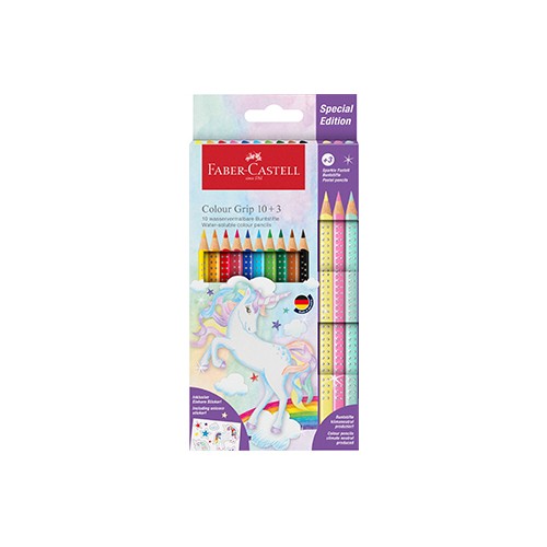 Lapis Cor 18cm Faber Castell Grip Special Edition 10 + 3 unidades