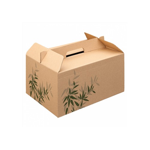Caixa Asa Menu Lunch Box Kraft 28x20x15cm - 100 unidades