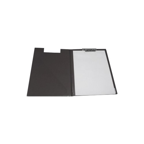 Prancheta A4 Plástico c/ Capa e Bolsa Interior 255.01 Preto