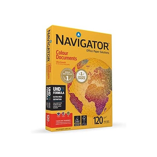 Papel 120gr Fotocopia A4 Navigator Colour Documents 1x250Fls