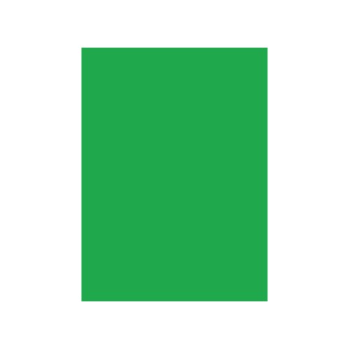 Cartolina 50x65cm Verde Intenso 3M 180g  - 5 Folhas