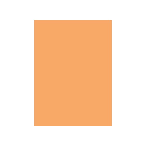 Cartolina 50x65cm Laranja Suave 180g - 5 folhas