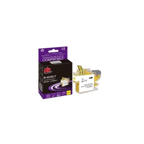 Tinteiro Compatível para Brother LC422XLY Amarelo