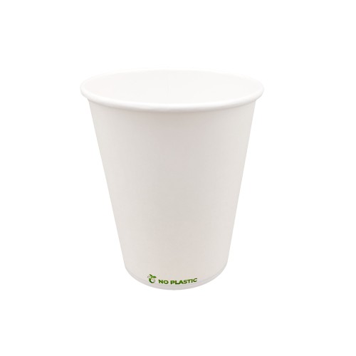 Copos 237ml Papel 8oz Plastic Free Branco 50 unidades