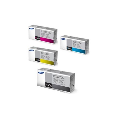 Pack 4 Cores HP / Samsung P406C (CLT-P406C, SU375A)