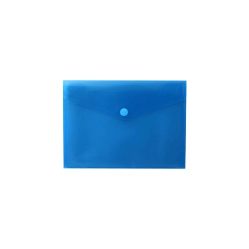 Bolsa Envelope A5 Fecho Velcro Plástico Azul Mate - 2 unidades