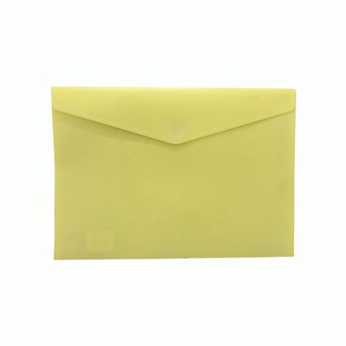 Bolsa Envelope A4 Fecho Velcro Baunilha Mate Pastel - 2 unidades