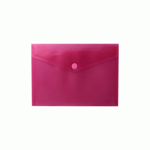 Bolsa Envelope A5 Fecho Velcro Plástico Vermelho Mate - 2 unidades