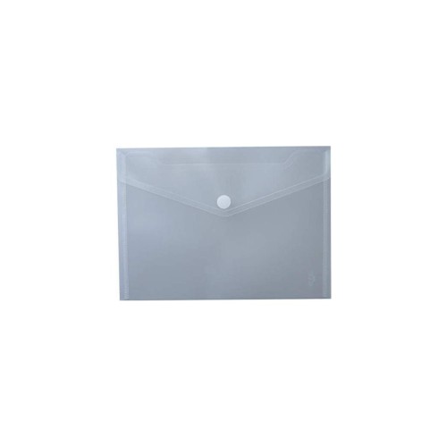 Bolsa Envelope A5 Fecho Velcro Plástico Transparente Mate - 2 unidades
