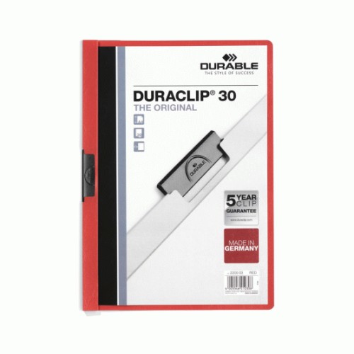 Classificador Clip Lateral Durable 2200 Vermelho