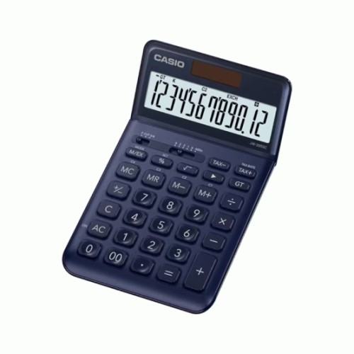 Calculadora Secretária Casio JW200SCNY Azul Escuro 12 Dígitos