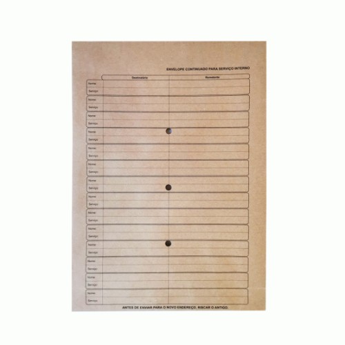 Envelopes Saco Correio Interno 250x350x60mm B4 Kraft 250un