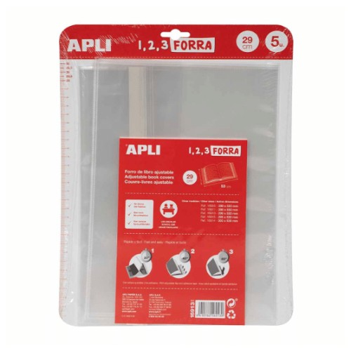Forra Livros Ajustável 290x530mm 75mic Apli 5un