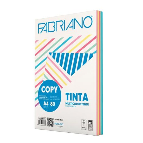 Papel Fotocopia 5 Cores Suaves A4 080gr - 250Fls