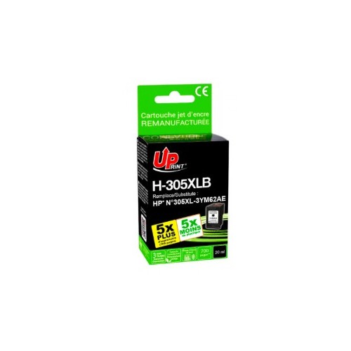Tinteiro Compatível UPrint para HP 305XL Preto 3YM62A 18ml