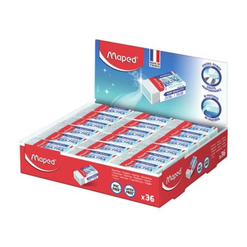 Borracha Branca 39x17,8x12,3 Maped Technic Mini (Sem PVC) - 2 unidades