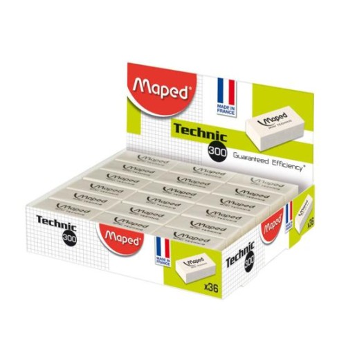 Borracha Branca 39x18,2x12,6 Maped Mini Technic 300 - 2 unidades