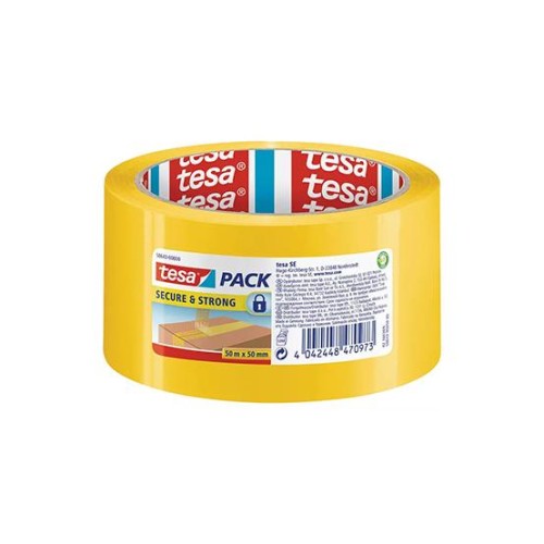 Fita Adesiva Segurança 50mmx50m Amarela Tesa