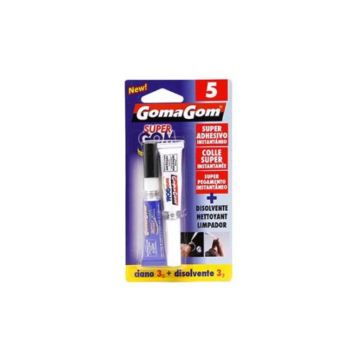 Cola Rápida 3g Instantânea + Dissolvente 1g Blister (2 unidades)