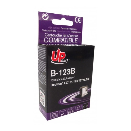 Tinteiro Compatível Uprint para Brother LC123BK Preto