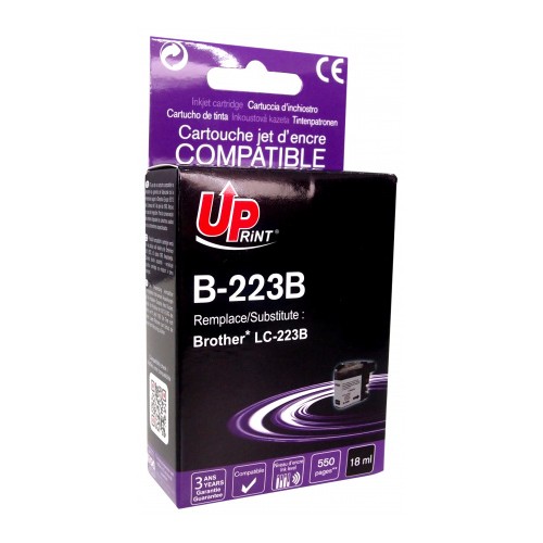 Tinteiro Compatível Uprint para Brother LC223BK Preto