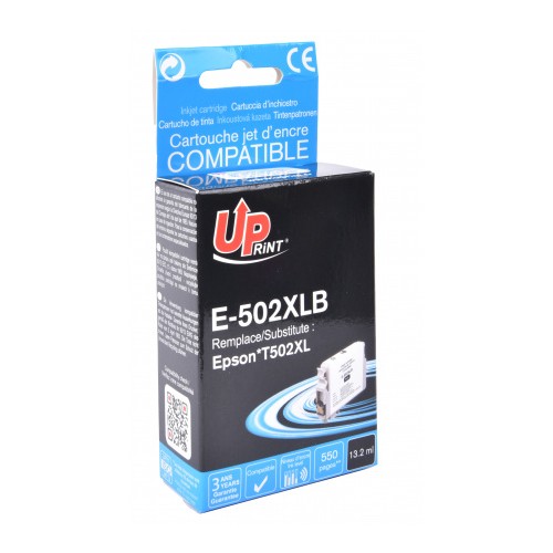 Tinteiro Compatível Uprint para Epson 502XL Preto C13T02W14010