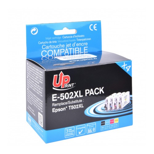 Pack de tinteiros compatíveis Uprint  para Epson 502XL 4 Cores C13T02W64010