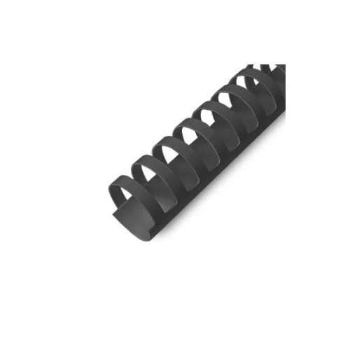 Argolas Pvc Encadernar 19mm Preto para 165 Folhas Cx 100un