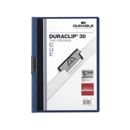 Classificador Clip Lateral Durable 2200 Azul Escuro