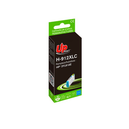 Tinteiro Compatível UPrint para HP 912XL Azul 3YL81A 10,5ml