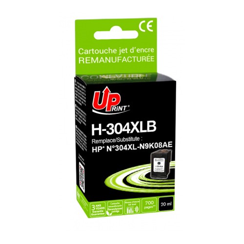 Tinteiro compatível UPrint Preto para HP DeskJet 3700 / 3720 / 3730 Nº304XL