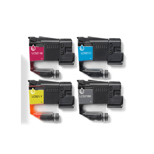 Tinteiro Compatível Brother LC521C Azul