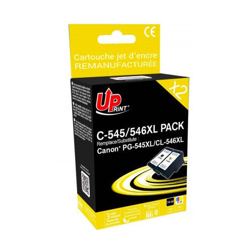 Pack Tinteiros Compatíveis UPrint para Canon 545XL / 546XL Preto / Cor 8287B005