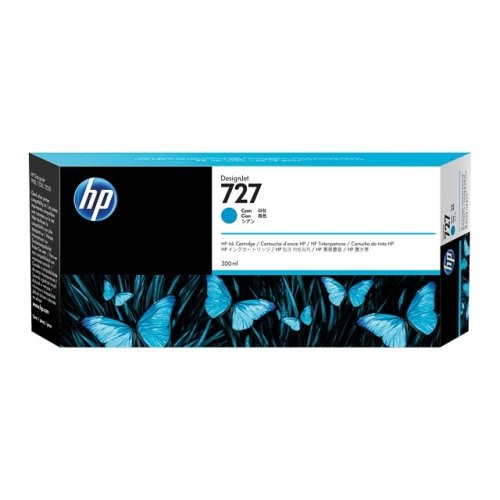 Tinteiro HP 727 Azul F9J76A 300ml