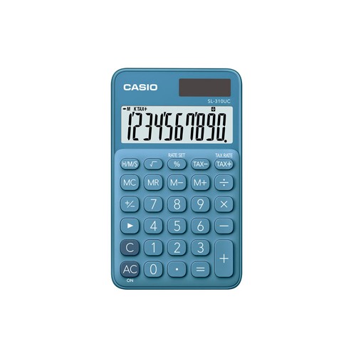 Calculadora de Bolso Casio SL310UCBU Azul Turquesa 8 Digitos