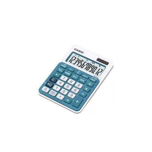 Calculadora de Secretaria Casio MS20UCBU Azul 12 Digitos