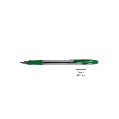 Esferografica Ball Point Grip 0,7mm Verde - 12 unidades