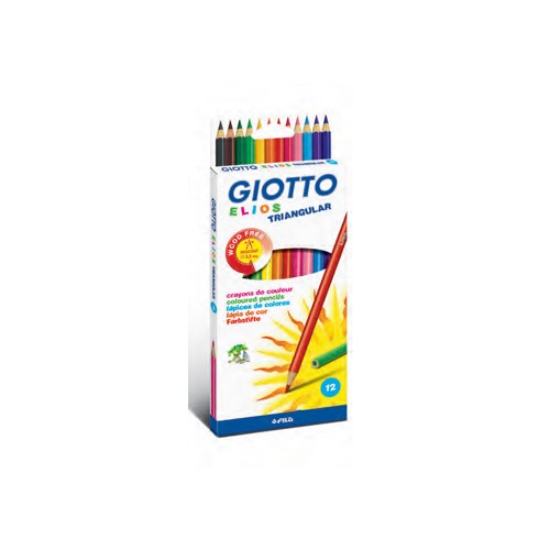 Lapis Cor 18cm Giotto Elios Triangular Caixa 12un