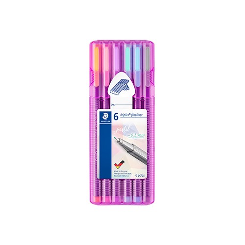 Marcador Fino 0,3mm Staedtler Triplus 334 Estojo Box Pastel
