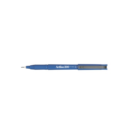 Marcador Fino 0.4mm Artline 200 Azul - Cx 12unidades