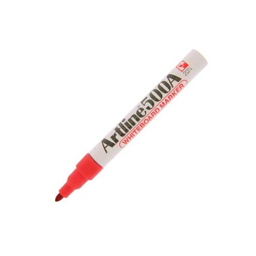 Marcadores Quadros Brancos Artline 500 Vermelho - Cx 12unidades