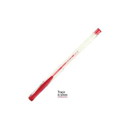 Esferografica Gel 0,5 Epene EP08-0011C Vermelho - 12 unidades