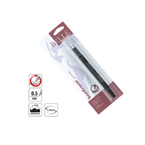 Esferografica Gel EK Belle 0,5mm Preto-Bister