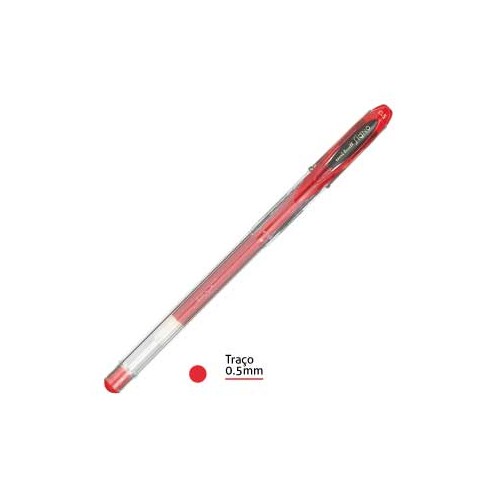Esferografica UNI UM120 SIGNO 0,5mm Vermelho - 12 unidades
