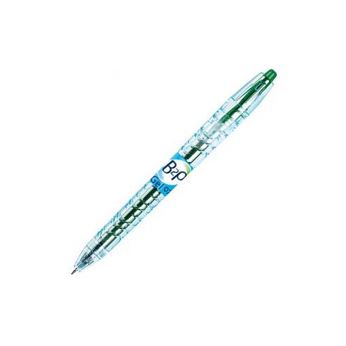 Esferografica Gel Pilot B2P BG 0,7mm Retractil Verde - 2 unidades